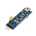 Miniatyrbild 2 av 8: USB till UART TTL-modul USB Mini AB-kontakt 3 strömlägen 3 LED USB UART seriell adaptermodul för Win XP 7 8 10 11