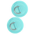 Miniatyrbillede 3 af 8: D Ring Pad Patch PVC oppustelig båd tømmerflåde Jolle Kano Surfboard Kajak Tie Down Fitting Emerald Green