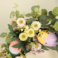 Miniatyrbild 7 av 8: Påskkrans Påskägg Daisy Garland Simulering Växter Dörrhängare Påskdekoration