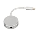 Pikkukuva 5 / 8: 2-in-1 Type-C - 3,5 mm kuuloke- ja latausadapteri, korkealaatuinen ääni ja PD 60 W nopea lataus, hopea
