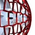 Miniatyrbillede 5 af 8: Flyvende bold legetøj farverigt lys USB opladning intelligent sensor plast roterende flyvende bold globe rød