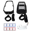 Miniatyrbilde 1 av 8: UTV Sidespeil 360 Grader Justerbart med LED-lys Passer for Polaris RZR/Ranger