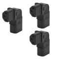 Miniatyrbillede 8 af 8: 3 stk IEC320 C14 til IEC320 C13 strømadapter højre vinkel IEC320 C14 til C13 90 graders venstredrejning strømadapter 250V 2500W
