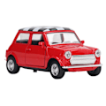 Pikkukuva 6 / 8: 1/32 Vetopeltiauto Simuloitu Söpö Seosajoneuvomalli Lelu Avattavilla Ovilla Automallikokoelman Koriste-esineille Punainen
