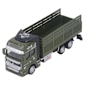 Miniatyrbillede 4 af 8: Transportvogn Model 18,6 cm Lang Metal Legering Træk Tilbage Transporter Vogn Model Legetøj Til Leg Samling