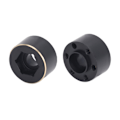 Miniatyrbilde 7 av 8: 2 stk. 1.9 2.2 Tommers Hjul Hex Nav Bredere Adapter Messing Svart Hjul Felg Adapter for Fjernstyrt Bil 12mm / 0.5in