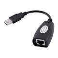 Pikkukuva 3 / 8: 4 porttia USB 2.0 - RJ45 Hub Ethernet Extension Extender Verkkosovittimen kaapeli
