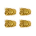 Miniatyrbild 1 av 8: 4-pack längst hår konstgjord päls fluffig syntetfiber hårkrokbindningsmaterial guld