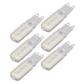Miniatyrbilde 6 av 8: 6 stk G9 LED-pærer 7W dimbar 360° belysning erstatningslyspære for vegg skrivebords skaplampe varm hvit 110-140V
