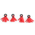 Miniatyrbillede 1 af 8: 4 stk. Fiskefluer Flyde Skum Strike Indikatorer Drift Hook Positionering Floats Bobbers Rød