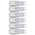Miniatyrbillede 8 af 8: G9 pære dæmpbar øjenbeskyttelse energibesparende 14 LED'er 3W lyspære til lysekrone bordlampe 6 stk varmt lys 220V