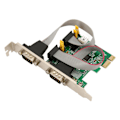 Miniatyrbillede 5 af 8: PCIe RS232 seriel adapterkort 2 port udvidelseskort PCI Express RS232 serielt værtscontrollerkort til Windows til Linux