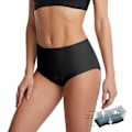 Miniatyrbild 5 av 7: Badkläder Dam High Waist Board Shorts för Simning XXXXL Svart