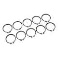 Miniatyrbillede 4 af 8: 50 STK 1,8 mm Tykkelse AC Kompressor Kobling Snap Ring Jern Passer til 508 V5 AC Kompressor Koblingsaksel