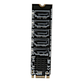Miniatyrbillede 3 af 8: Konverter Adapterkort M.2 NGFF BKEY SATA til 5 Port 6Gbps Stabilt Drift Udvidelseskort