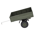 Pikkukuva 5 / 8: RC-auton perävaunun kaukosäädin tavarateline P06 Unimog mallille RC-auton varaosat lisävarusteet vihreä