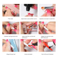 Miniatyrbilde 3 av 5: Neglekunst neglform blandet 12 stiler papirfri håndforlengelse krystall neglbit transparent neglfilm 288 stk A2