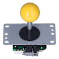 Miniatyrbillede 8 af 8: Arcade Joystick Klassisk 5 Pin 8 Vejs Arcade Joystick Udskiftningsdele til Xbox 360 til PS2 til PS3 Gul