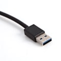 Miniatyrbillede 5 af 8: High Speed ​​4 Port USB 3.0 Hub Converter Adapter Bærbar Extender til Macbook kortlæser Sort