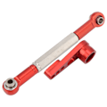 Miniatyrbillede 5 af 8: 1:12 Styrekoblingssæt Aluminiumslegering Link Trækstang RC Tilbehør til MN86K RC CarRed