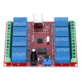 Miniatyrbild 4 av 8: 8-kanals 12V dator USB Intelligent Control Switch Relay Module Gratis drivrutin