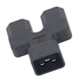 Miniatyrbild 3 av 8: IEC320 C20 till Dual IEC320 C21 Power C20 Hane till Dual C21 Hona 1 in 2 Out AC Power Adapter för PDU Server 125V-250V