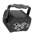 Miniatyrbilde 7 av 8: DJ Disco Scene Party Lys LED UV Lydaktivert Flash Strobelys med Fjernkontroll for Fester Bar 6 Hull USB-Lading