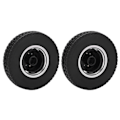Miniatyrbillede 3 af 8: 2 stk. RC Bil Gummidæk Aluminium Legering Fornav med Gummidæk til Tamiya 1/14 Traktor Lastbil Forhjul