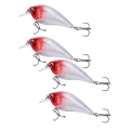 Miniatyrbilde 7 av 8: 4 stk kunstig simulering av plast Minnow Crank Rock lokke agn fiske tilbehør3#