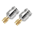 Miniatyrbilde 4 av 8: 2 STK N til SMA-kontakt N-type hunn til SMA hann RF koaksial antenneadapter