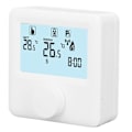 Miniatyrbild 4 av 8: Digital temperaturregulator LCD-display Programmerbar termostat för panna Vit 30‑230VDC