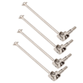 Pikkukuva 2 / 8: 4 kpl universal teräksinen kääntöakseli RC lisävaruste sopii HSP 94111 1/10 RC CarSilver