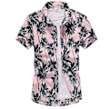 Pikkukuva 1 / 6: Havaijin kesä miesten Aloha rantapaita rento lyhythihainen nappi ylös Top 4XL Pinkki