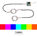 Miniatyrbilde 2 av 8: 7-farge LED-lys Tommelpinner Mod Thumbstick Caps LED-lys Analog Thumb Sticks (for Xbox One)