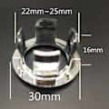 Miniatyrbillede 4 af 5: Badeværelsesvask Overflow Trim Ring Krom Hulbeskytter Topindsats Rund Dæksel