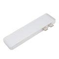 Miniatyrbild 5 av 8: Dockningsstation 10Gbps 5Gbps USB3.0 Gränssnitt Minneskortläsare Lättviktig Portabel Typ C Hubb för MacBook Silver
