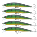 Miniatyrbilde 5 av 8: 5 stk kunstig simulering Minnow Long Shot lokkeagn med diskantkrok fisketilbehør1#