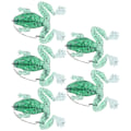 Miniatyrbillede 3 af 8: 5 Stk Kunstig Simulering Transparent Grøn Enkelt Krog Soft Lure Bait Antihanging