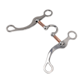 Miniatyrbilde 3 av 8: Heste Snaffle Bit Rustfritt Stål Rose Gullbelagt Heste Kneble Løs Ring Utendørs Hage Dyrking Heste Munn Bit