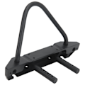 Miniatyrbillede 5 af 8: RC Bil Forreste Bumper Aluminium Legering Forreste Bumper med Lampe til AXIAL SCX10 90046 90047 1/10 RC Crawler Bil Sort
