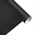 Vattentät 3D-kolfibervinyl för bilar Black