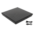 Miniatyrbillede 1 af 8: Eksternt DVD-drev USB 3.0 High Speed ​​5 Gbps Low Noise Plug and Play Bredt kompatibel DVD-brænder til bærbar desktop AIO