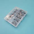 Miniatyrbild 2 av 6: 100 st 3-12# Kolstål Flughake fiskekrokar med förvaringslåda Flugbindande fiskekrokar Kit