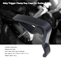 Miniatyrbillede 2 af 8: Hurtigt skiftende legeret trigger clamp key capo til 6-strenget folkeguitar (sort)