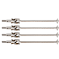 Pikkukuva 1 / 8: 4 kpl universal teräksinen kääntöakseli RC lisävaruste sopii HSP 94111 1/10 RC CarSilver