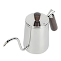 Miniatyrbilde 3 av 8: 700 ml bærbar kaffekanne i rustfritt stål med lang gåsehals tut for hell kaffe hjemme kafé bruk sølv 700 ml