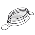 Miniatyrbilde 8 av 8: Fritøsekurv i rustfritt stål 304, enkel stil, enkel rengjøring, lett netting, snackplate for restaurant, oval form med håndtak