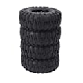 Miniatyrbillede 8 af 8: 4 stk. RC Dæk 2.2in Sort Gummi Nem Installation Slidstærk RC Bil Udskiftning med Plastikfælg til 12mm Hex RC Bil