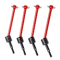 Miniatyrbillede 3 af 8: 4 stk. RC Metal Universal CVD Drivaksel Sæt til Tamiya TT02B 1/10 RC Bil Opgraderingsdele Rød