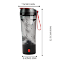 Miniatyrbilde 2 av 8: Elektriske Protein Shaker Flasker USB Oppladbar Bærbar Mikserkopp BPA-fri Shakerkopp for Protein Shakes